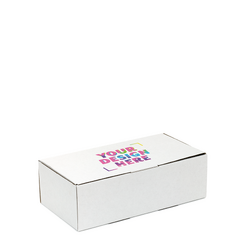 100 x Custom Mailing Box - 240 x 125 x 75mm - Diecut White