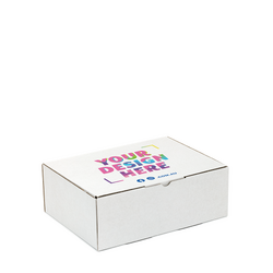 100 x Custom Printed Mailing Box - 220 x 160 x 77mm - Diecut White - A5