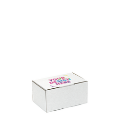100 x Custom Printed Mailing Box - 150 x 100 x 75mm - Diecut White