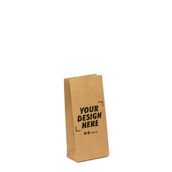Custom Printed Extra Small - Brown Kraft Paper Gift Bags - FSC Certified