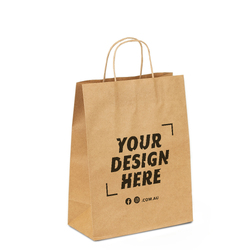 Custom Printed - Kraft Bags - Medium - Brown