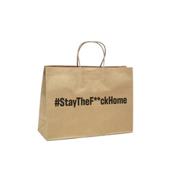 #Staythef**khome - Small Boutique - Brown