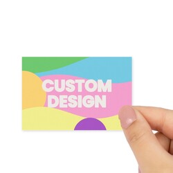 Custom Printed 75 x 50mm White Gloss Rectangle Labels - Self-Adhesive Stickers