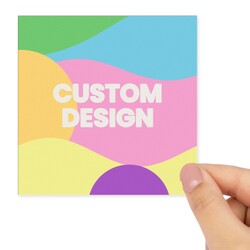 Custom Printed 95mm White Gloss Square Labels - Self-Adhesive Stickers