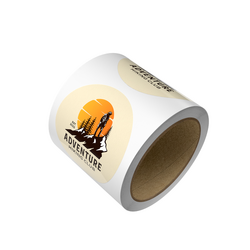Custom Printed 100mm White Circle Labels - 500 Labels supplied on a Roll