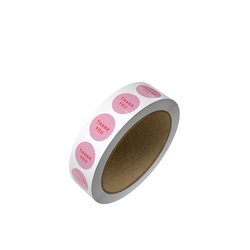 Custom Printed 25mm White Circle Labels - 500 Labels supplied on a Roll
