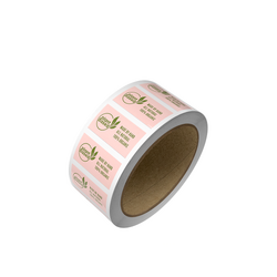 Custom Printed 50mm x 25mm White Rectangle Labels - 500 Labels supplied on a Roll