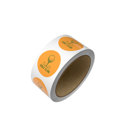 Custom Printed 50mm White Circle Labels - 500 Labels supplied on a Roll
