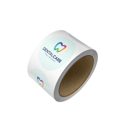 Custom Printed 75mm White Circle Labels - 500 Labels supplied on a Roll