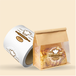 Custom Printed 100mm Clear Circle Labels - 500 Labels supplied on a Roll