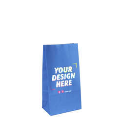 Custom Printed Coloured Gift Bags - Blue Kraft Paper Bags