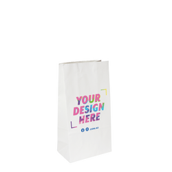 Custom Printed White Paper Bags - White Kraft Paper Bags
