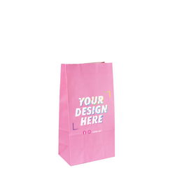 Custom Printed Coloured Gift Bags - Light Pink Kraft Paper Bags