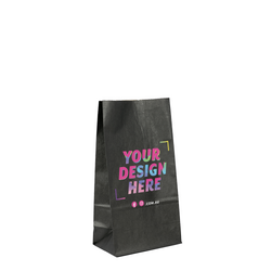 Custom Printed Coloured Gift Bags - Black Kraft Paper Bags