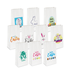 Easter Designs White Kraft Paper Bag Assorted Pack