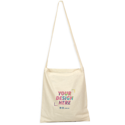 Custom DTG Printed - Natural Calico Bags - 38cm x 42cm with Shoulder Strap Handle 