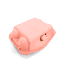 6 Pack Egg Carton - Light Pink (last box, 92pcs)