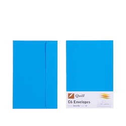 Marine Blue C6 Envelopes - Pack of 25 - 80gsm by Quill