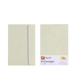 Grey C6 Envelopes - Pack of 25 - 80gsm by Quill