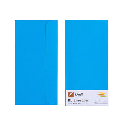 Marine Blue DL Envelopes - Pack of 25 - 80gsm by Quill