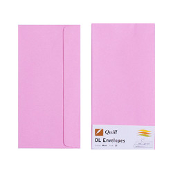 Light Pink DL Envelopes - Pack of 25 - 80gsm by Quill
