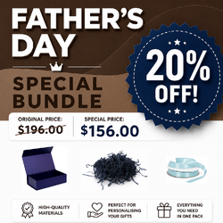 Father's Day Pack Deal - Dark Blue Double Wine Bottle Pack