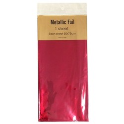 Metallic Foil Wrap - 1 Sheet - Red