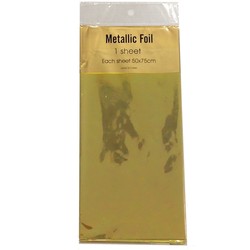 Metallic Foil Wrap - 1 Sheet - Gold