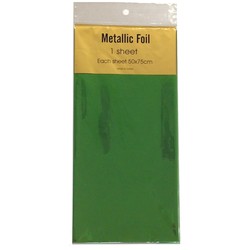 Metallic Foil Wrap - 1 Sheet - Emerald