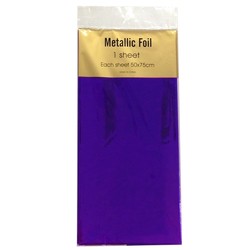 Metallic Foil Wrap - 1 Sheet - Violet