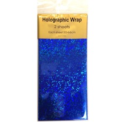 Holographic Foil Wrap - 2 Sheet - Royal Blue