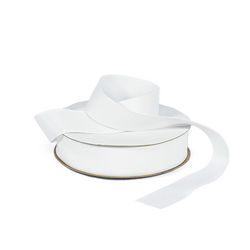 Grosgrain Ribbon  - 25mm x 25m - White