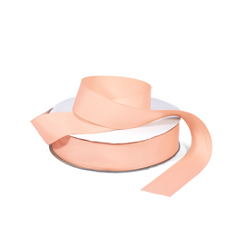 Grosgrain Ribbon - 25mm x 25m - Pastel Peach