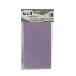 Kraft Treat Bags - 10pcs - Purple (Without Handles)
