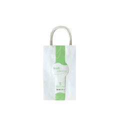 Micro Kraft Gift Bags - 5 Pack White