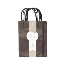 Small Kraft Gift Bags - 5 Pack Black