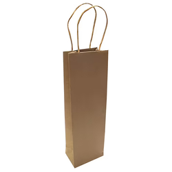 Kraft Wine Bottle gift Carry Bags - Kraft 