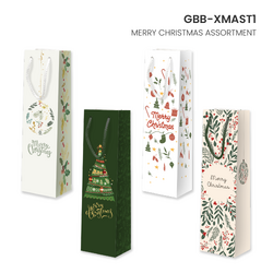 Christmas Bottle Bags - Merry Christmas Assortment