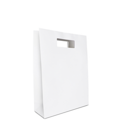 Kraft Bags - Premium Die Cut White Medium Gift Bag