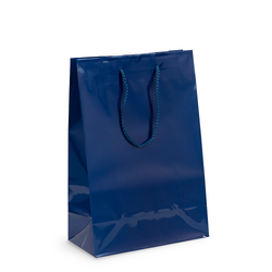 Gift Carry Bags - Glossy Navy Blue - Medium/Large
