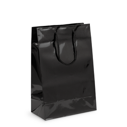 Gift Carry Bags - Glossy Black - Medium/Large