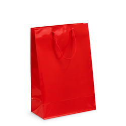 Gift Carry Bags - Glossy Red - Medium/Large