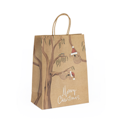 Kraft Bags - Christmas Australiana - Medium - Brown