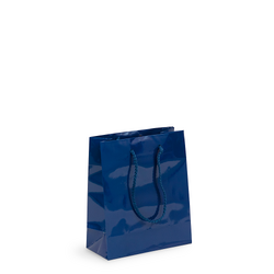 Gift Carry Bags - Glossy Navy Blue - Small/Medium