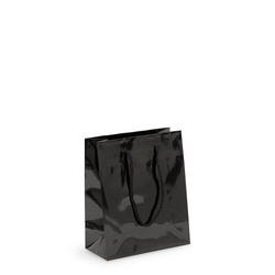 Gift Carry Bags - Glossy Black - Small/Medium