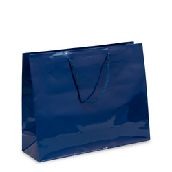 Gift Carry Bags - Glossy Navy Blue - Boutique