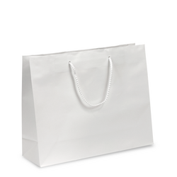 Gift Carry Bags - Matt Laminate White - Boutique