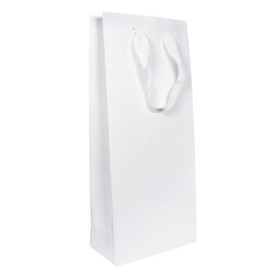 Kraft Bags - Premium White Double Wine Bottle Gift Bag