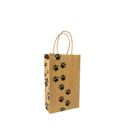 Kraft Bags - Small - Paws Prints