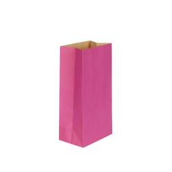 Kraft Bags - Treat Size - Hot Pink